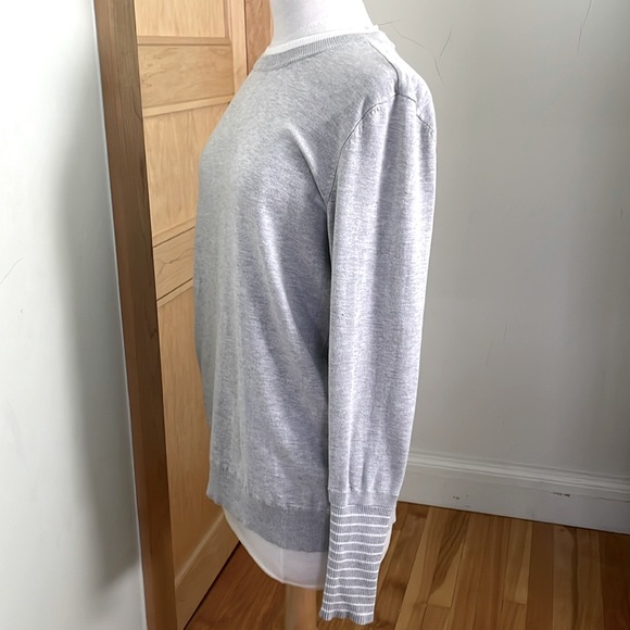 NWOT Tristan Light Grey Viscose Long Sleeved Crew Neck Sweater, Size L - Picture 7 of 13